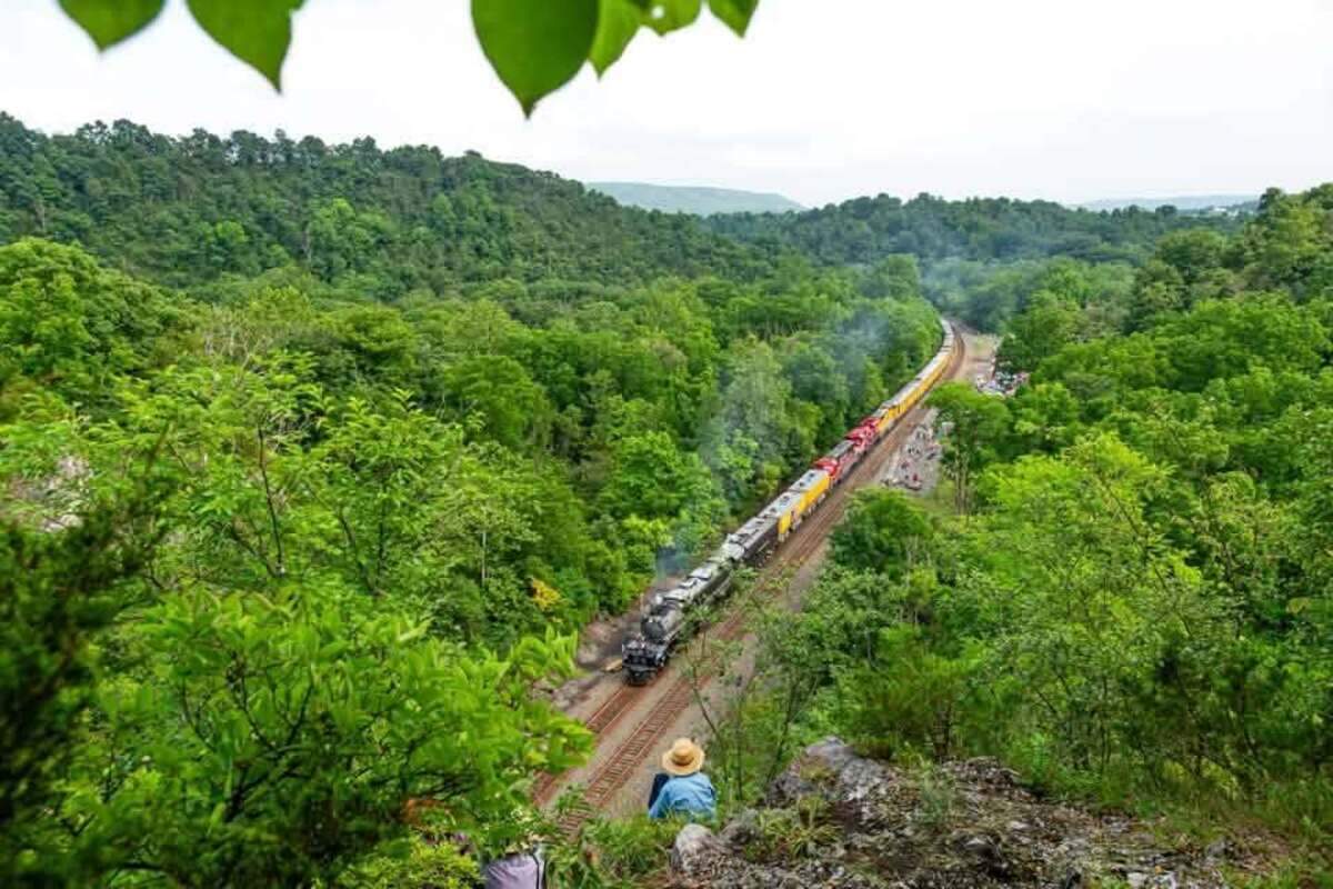 In a Facebook comment, Steven Walter said he drove from State College to Union Furnace to see Big Boy No. 4014.