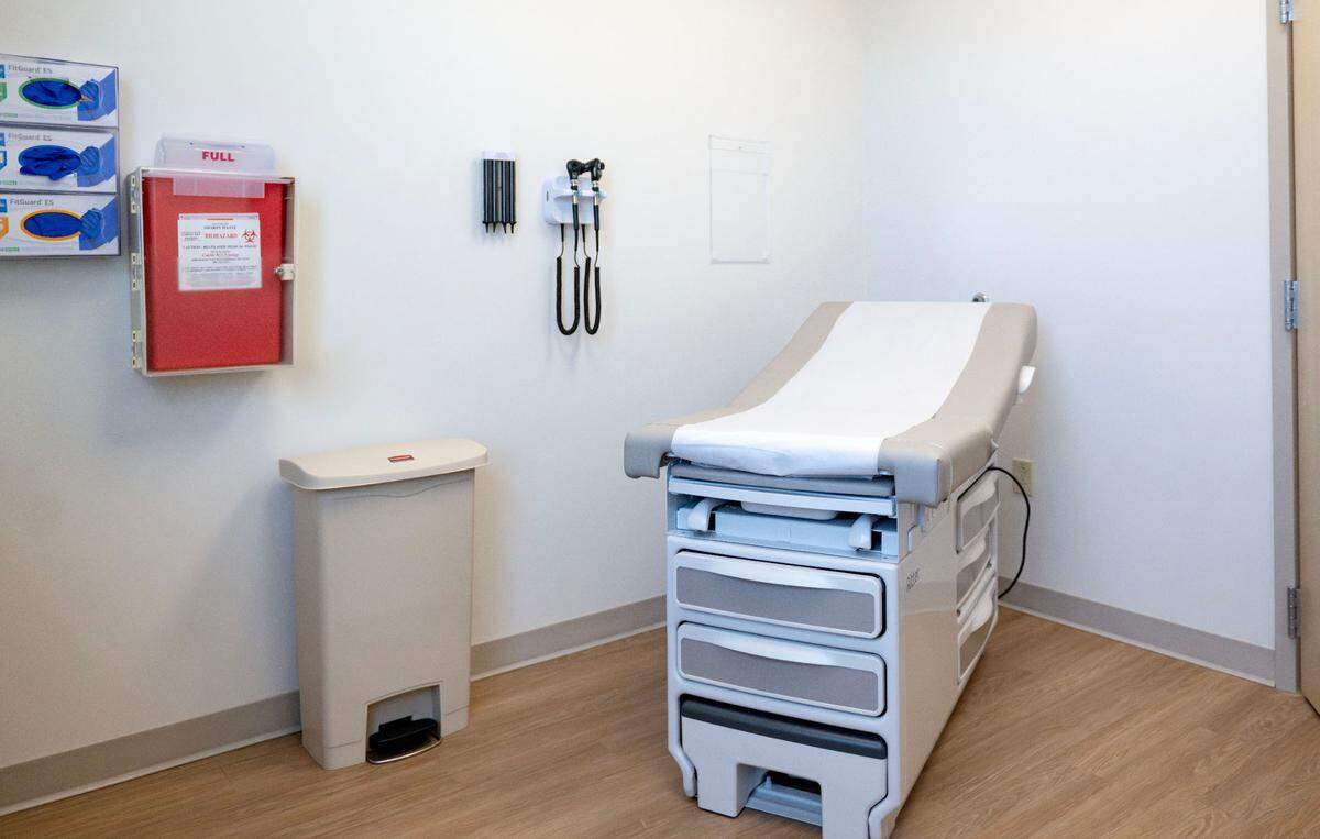 An exam room at the Geisinger Bellefonte Medical Clinic on Monday, Nov. 25, 2024.
