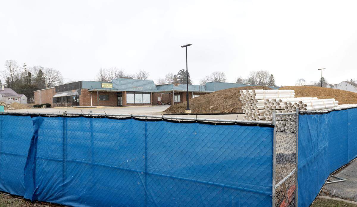 Former buildings are being demolished as construction is underway for the Retreat at Westerly on Thursday, Jan. 15, 2026.  