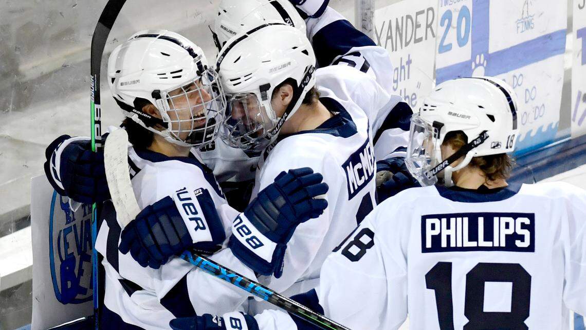 Penn State men’s ice hockey finds its ‘identity’ with upset of No. 7 Michigan in a 9-5 win