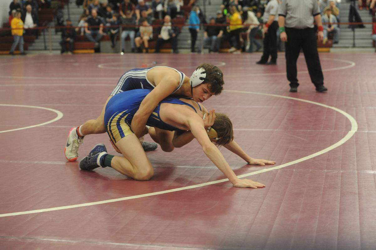 Penns Valley’s Colten Shunk leads the county with five pins. His five wins are tied for the county lead with five others.