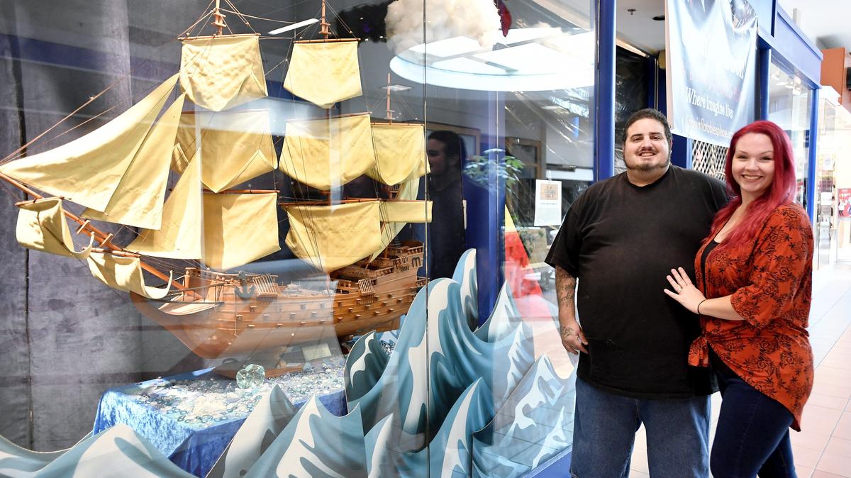 Keith and Rebecca Schulman, of K n B’s Inflatables Please, plan to open in the Nittany Mall at the end of November.