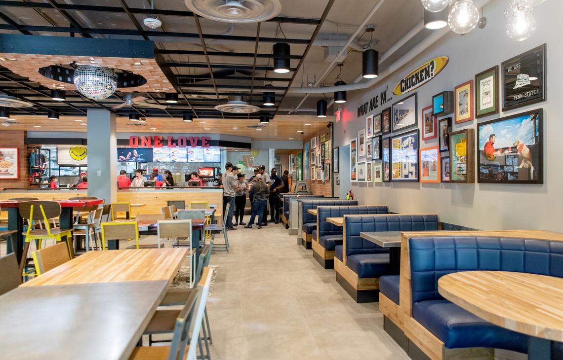 The new Raising Cane’s Chicken Fingers on College Avenue on Monday, June 13, 2022.