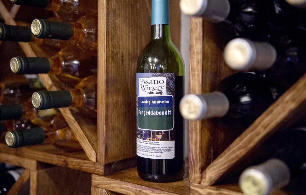Fuhgeddaboudit is a Montepulciano at the new Pisano Winery in Milheim.