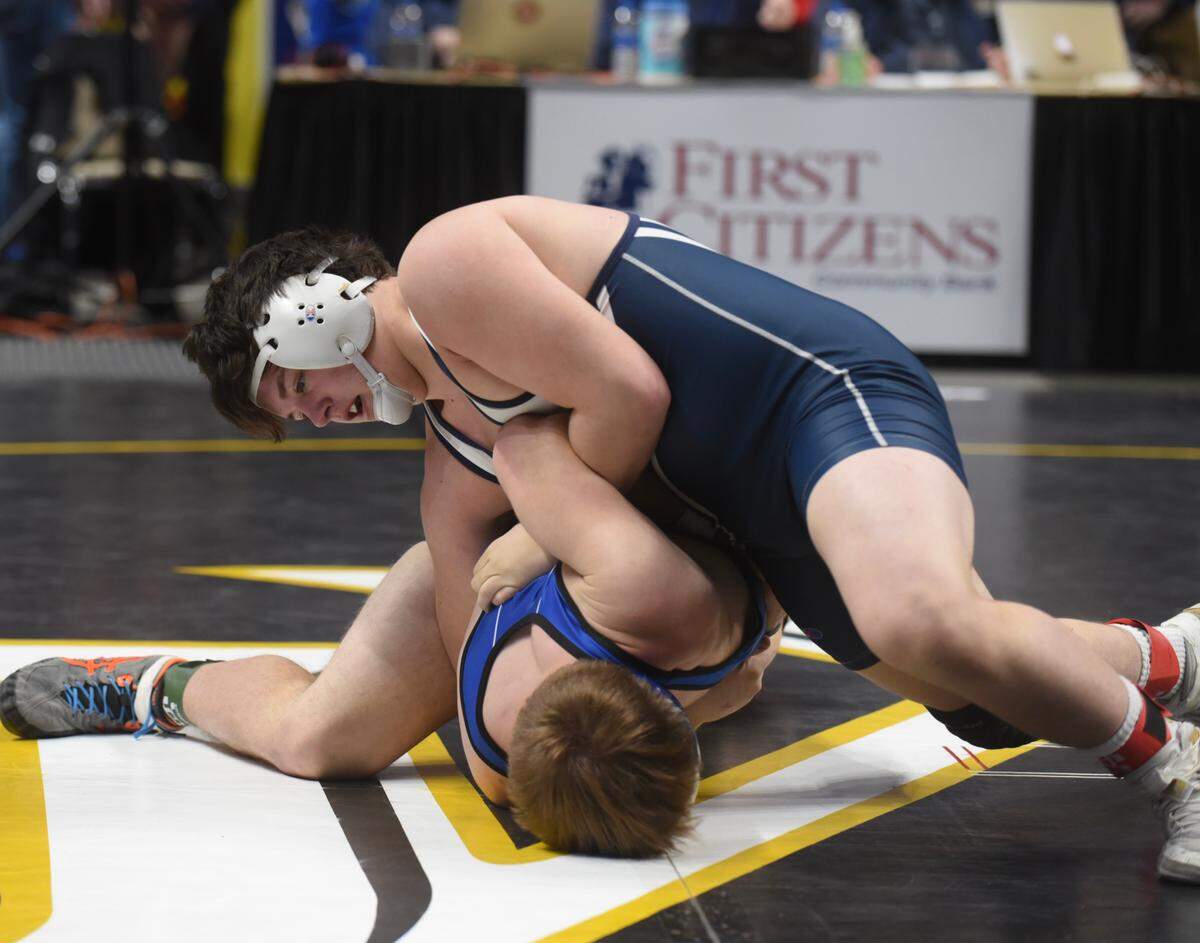 Philipsburg-Osceola’s Parker Moore had a Cinderella-type postseason last year for the Mounties. This season, Moore comes in with a target on his back as he is the No. 1 seed at 215 pounds for the District 6 Class 2A sectional tournament.