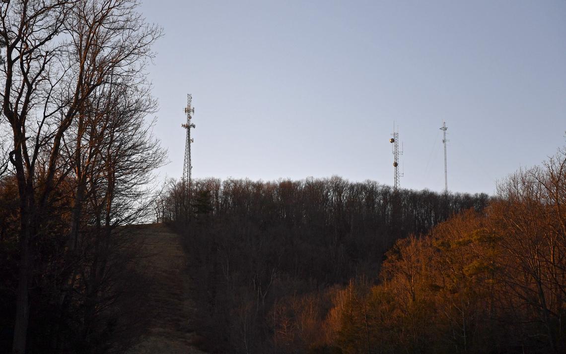 Towers on Centre Hall Mountain.