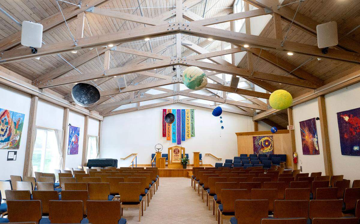 Inside the Unitarian Universalist Fellowship of Centre County on Friday, May 2, 2025.
