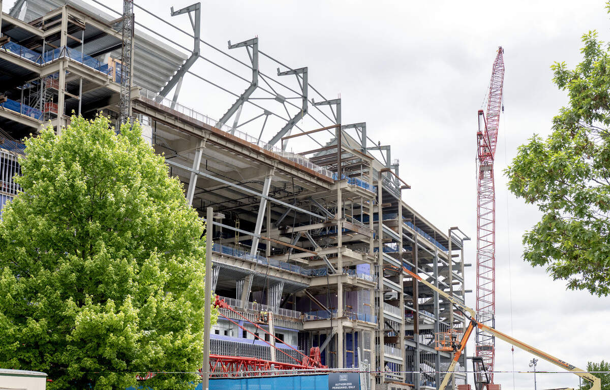 Construction on the west side of Beaver Stadium continues on Monday, June 8, 2026.