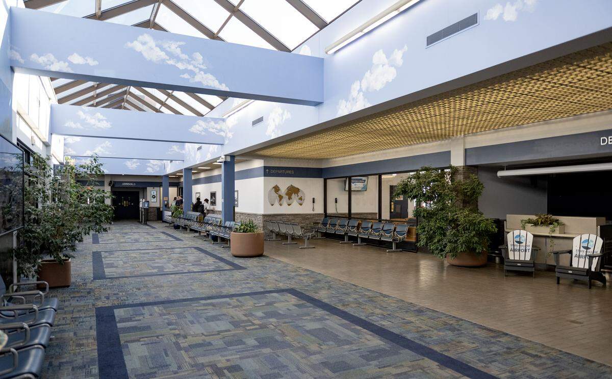 The terminal at the State College Regional Airport on Friday, Feb. 27, 2026.