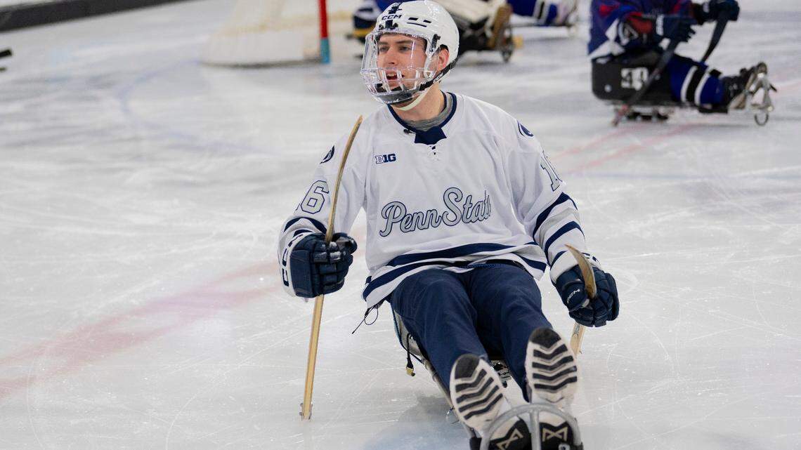 Penn State men’s hockey player wins national award as driving force behind sled hockey fundraiser