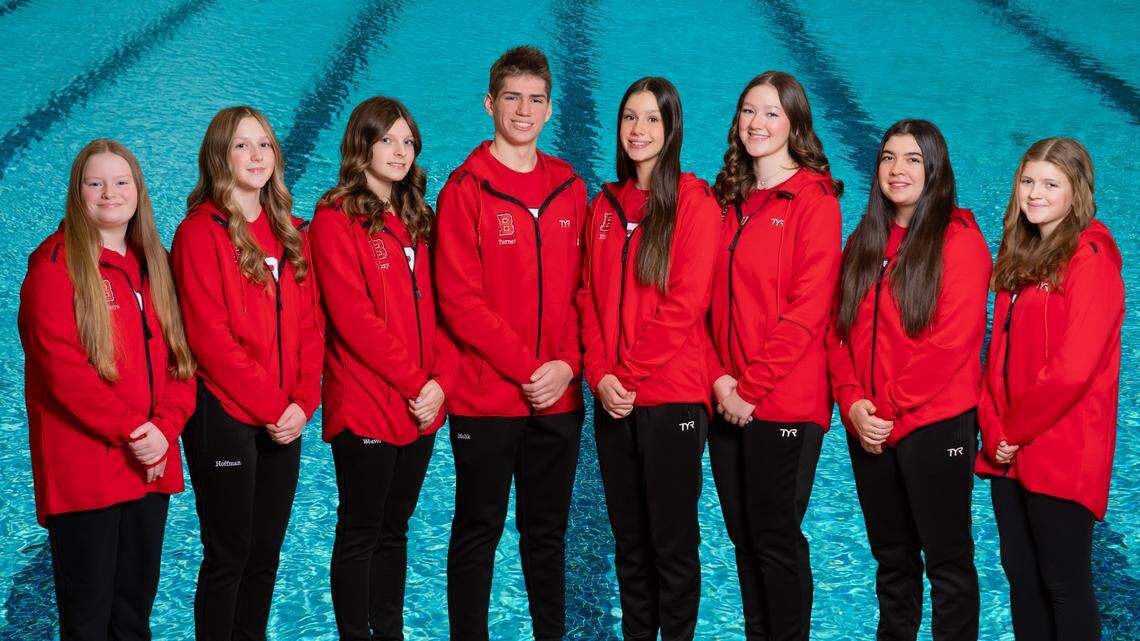 Bellefonte’s swim team has one boy swimmer, Turner Malik.