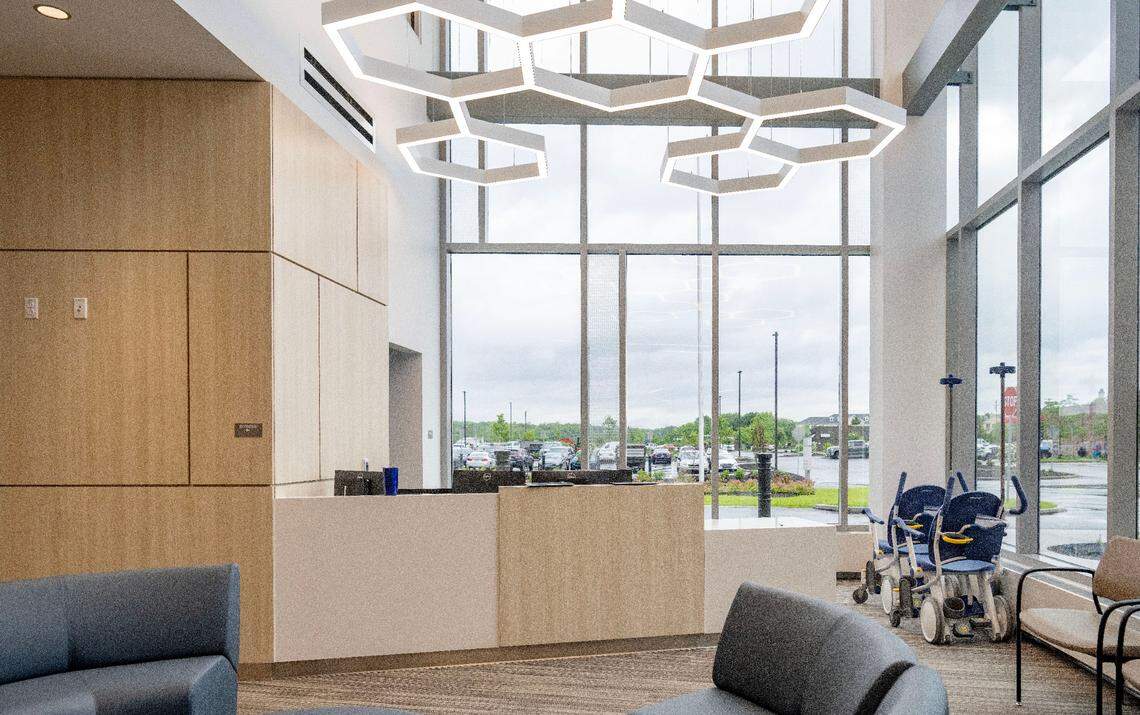 A lobby and waiting room area at Penn Highlands State College on Thursday, June 6, 2024.