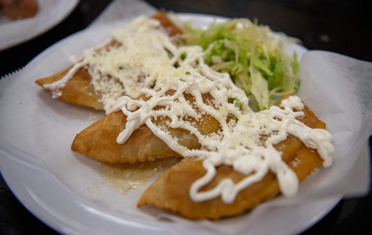 Empanadas from Lupita’s Authentic Mexican Food on Tuesday, March 15, 2022.