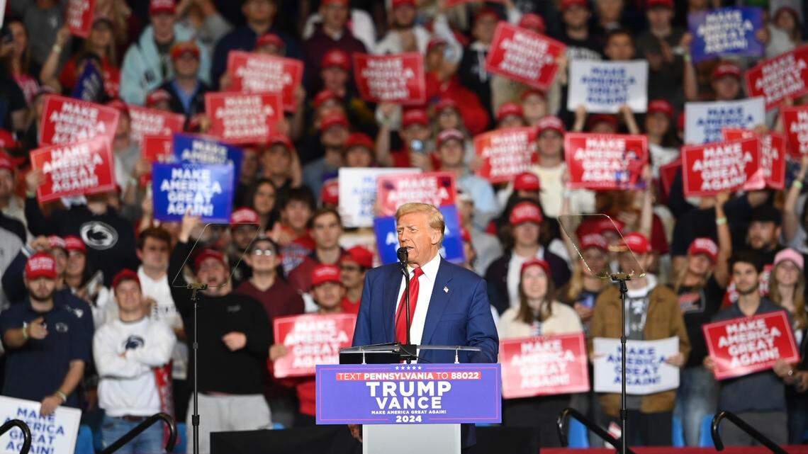 Photos: Inside former President Donald Trump’s campaign rally in State College