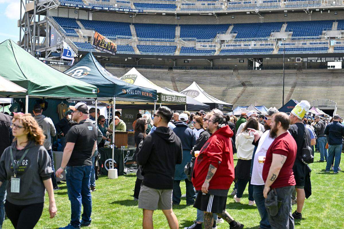 More than 3,000 people and 70 breweries took part in Saturday’s Hoppy Valley Brewers Fest at Beaver Stadium.