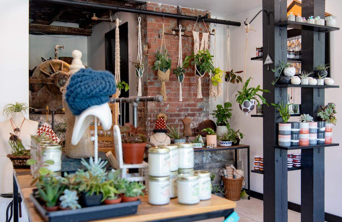 Smith & Front offers handmade products and plants in their new location in the the Gamble Mill on Wednesday, Aug. 25, 2021.