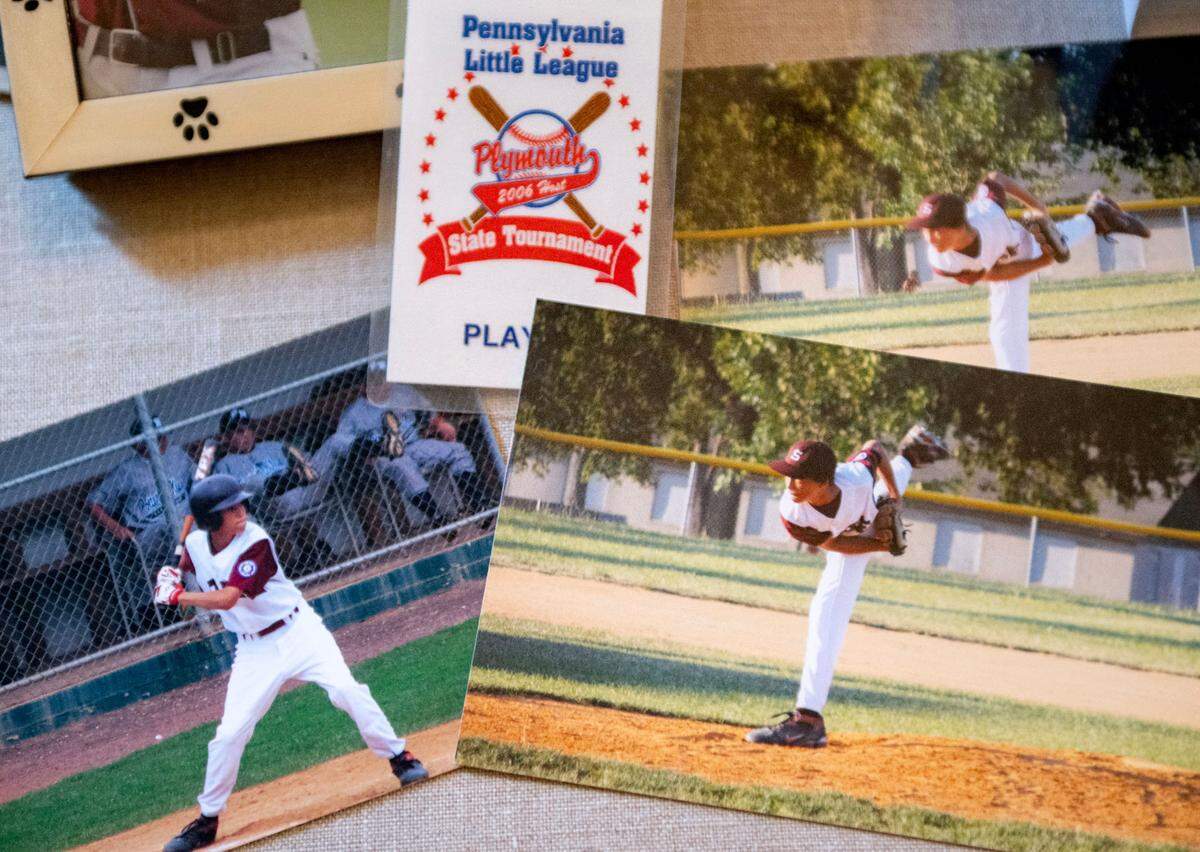 Photos and memorabilia from when Spencer Bivens played in the Pennsylvania Little League state tournament in 2006.