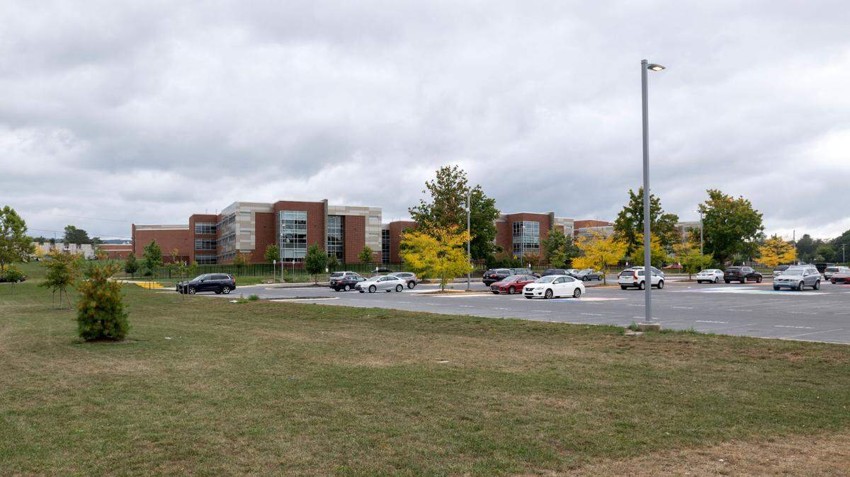 The State College Area high school student parking lot on Wednesday, Sept. 18, 2024.