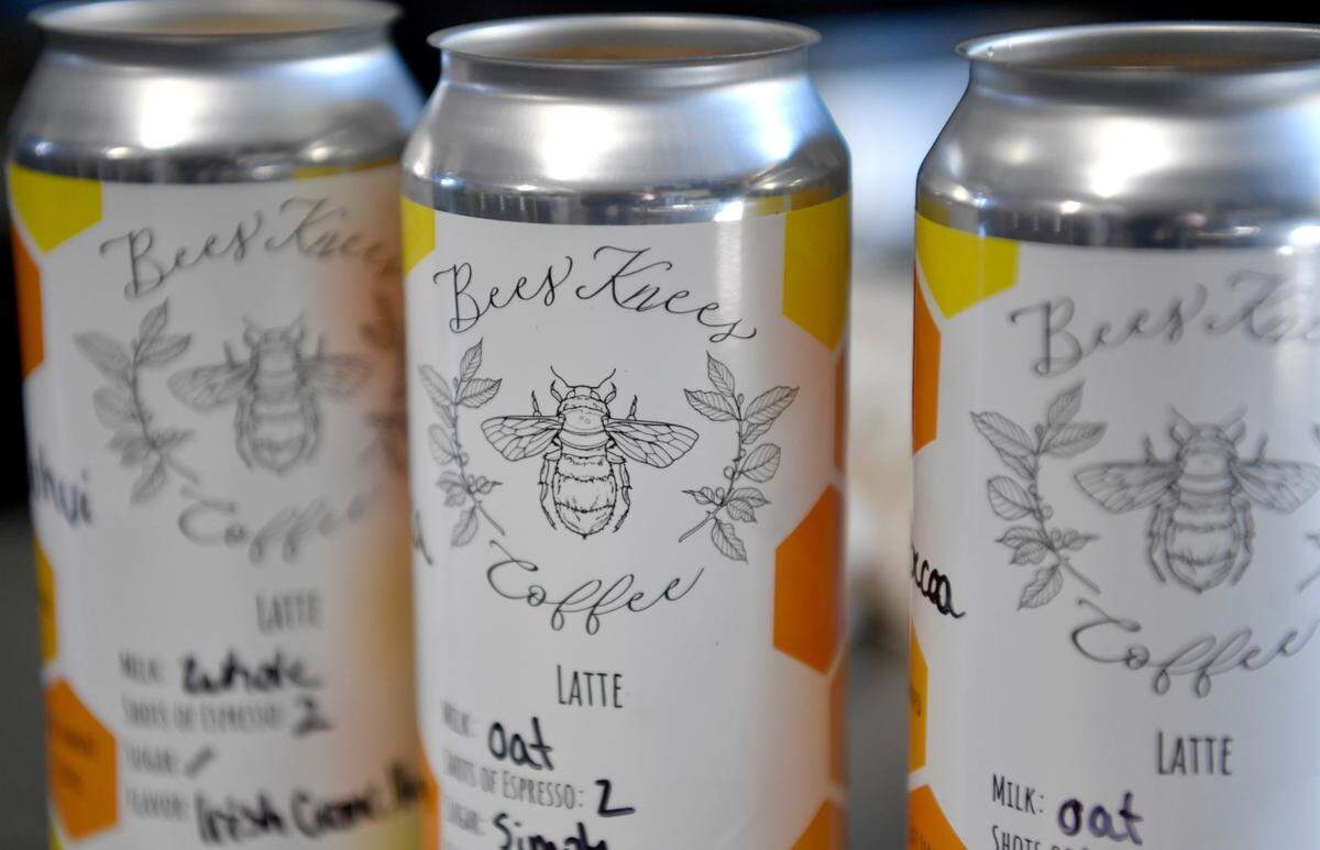 Bees Knees Coffee offers canned drinks that can be found at Belle Mercantile or delivered to your home.