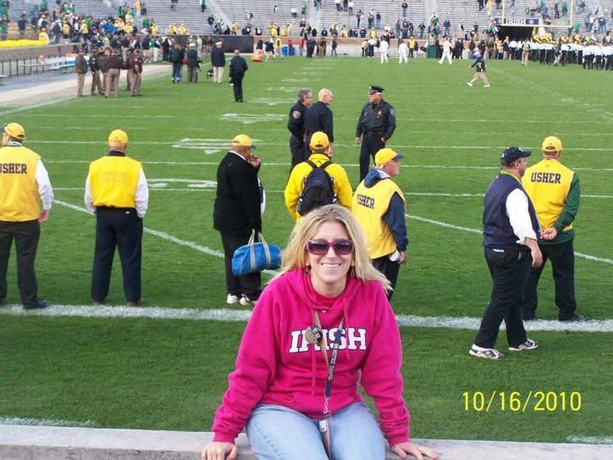 MIchelle Shady of Blanchard is a longtime Notre Dame fan.