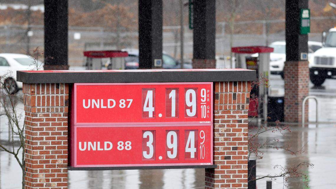 Gas was well above $4 in Pennsylvania on Monday. In Texas, average prices were $3.86.