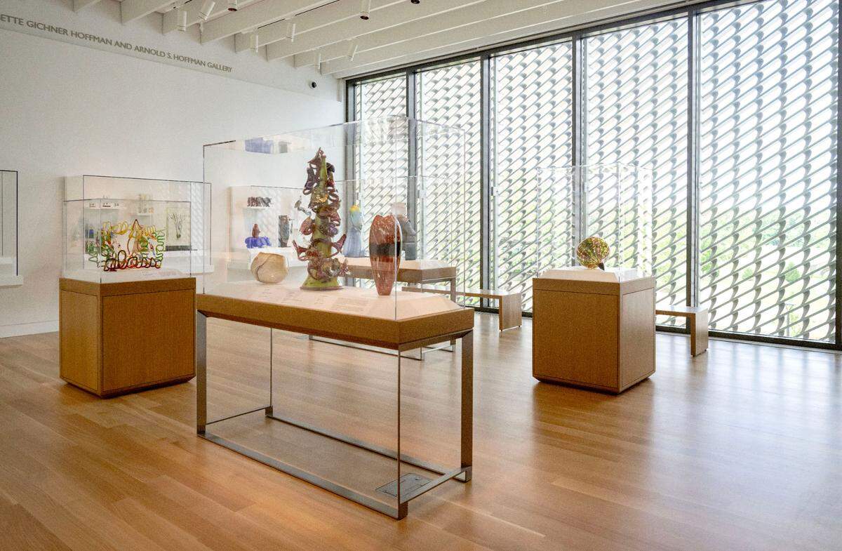 The studio glass gallery at the Palmer Museum of Art on Wednesday, May 29, 2024.