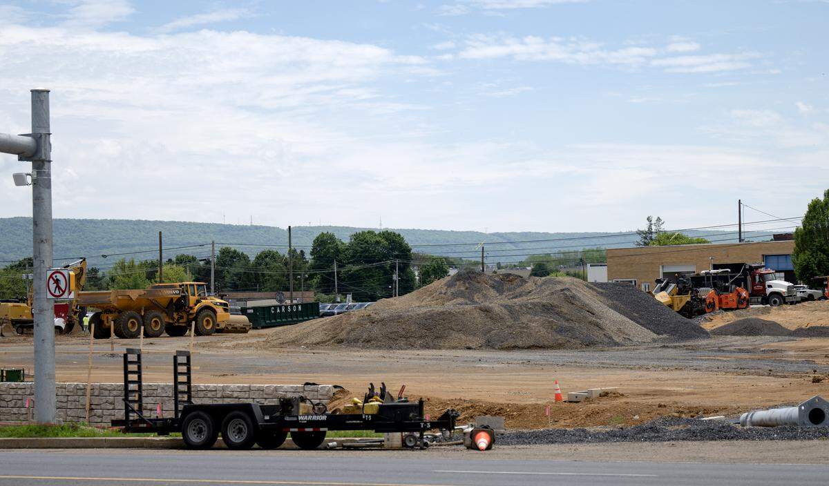 Construction for a Rutter’s on Blue Course Drive on Wednesday, May 27, 2026.  