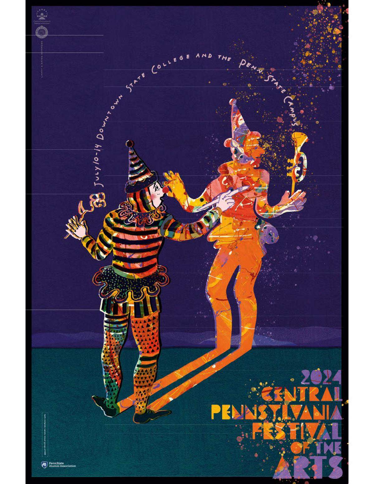 The 2024 Central Pennsylvania Festival of the Arts collectible poster, designed by Saige Sommese, is now available.