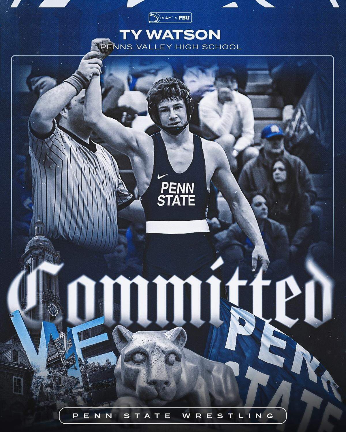 Penns Valley’s Ty Watson recently decided to continue his wrestling career on the collegiate level at Penn State. He becomes just another Rams’ wrestler to head to the Division I level.
