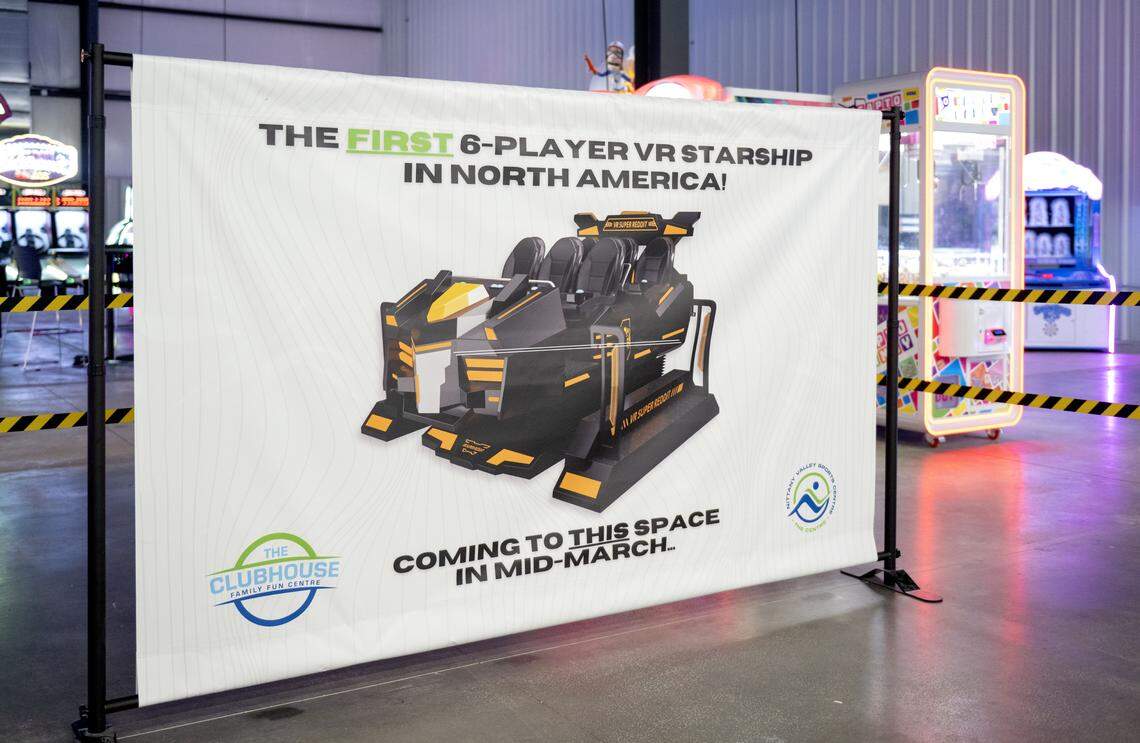  The Clubhouse Family Fun Centre at Nittany Valley Sports Centre will have a virtual reality starship simulator. 