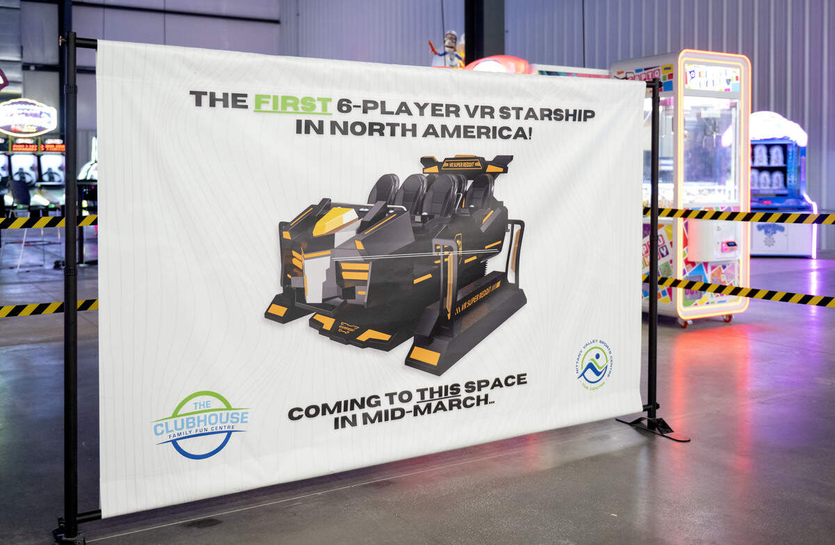  The Clubhouse Family Fun Centre at Nittany Valley Sports Centre will have a virtual reality starship simulator. 