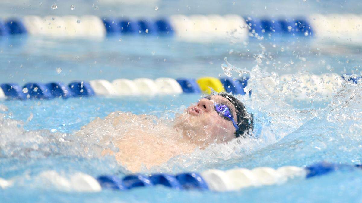 State College’s Foster Heasley, seen here at districts in the 200 IM, earned all-state honors Saturday in the 100 breaststroke at the PIAA Class 3A Boys' Swimming and Diving Championships at Bucknell's pool.