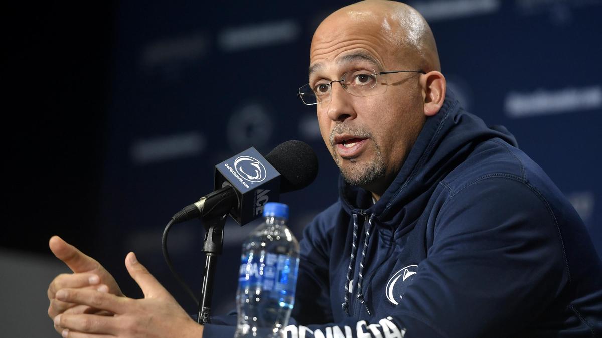 Penn State football coach James Franklin, seen here last month, addressed reporters Friday ahead of the Jan. 1 Citrus Bowl against Kentucky.