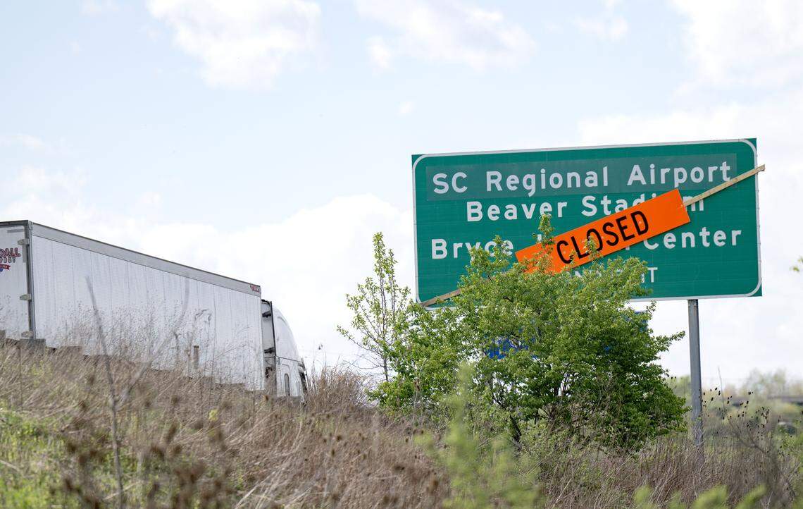 The Penn State exit from U.S. Route 322 westbound is closed for Blue-White Weekend.