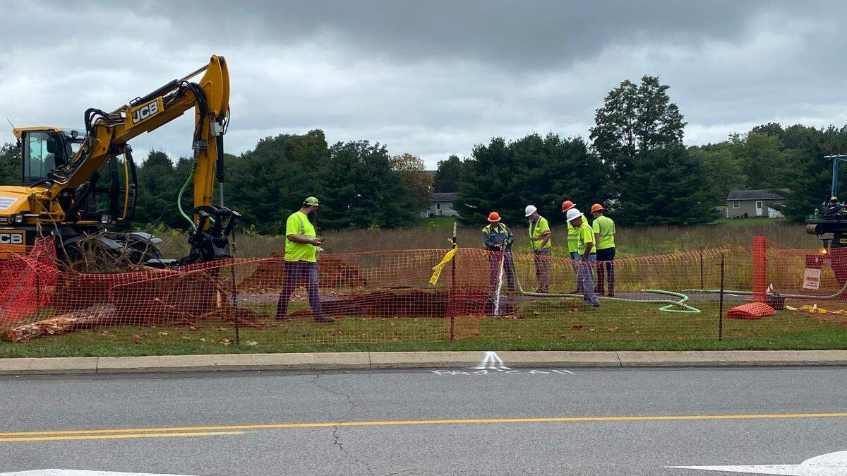 A sinkhole in Ferguson Township has closed a portion of the Blue Course Drive shared-use path.