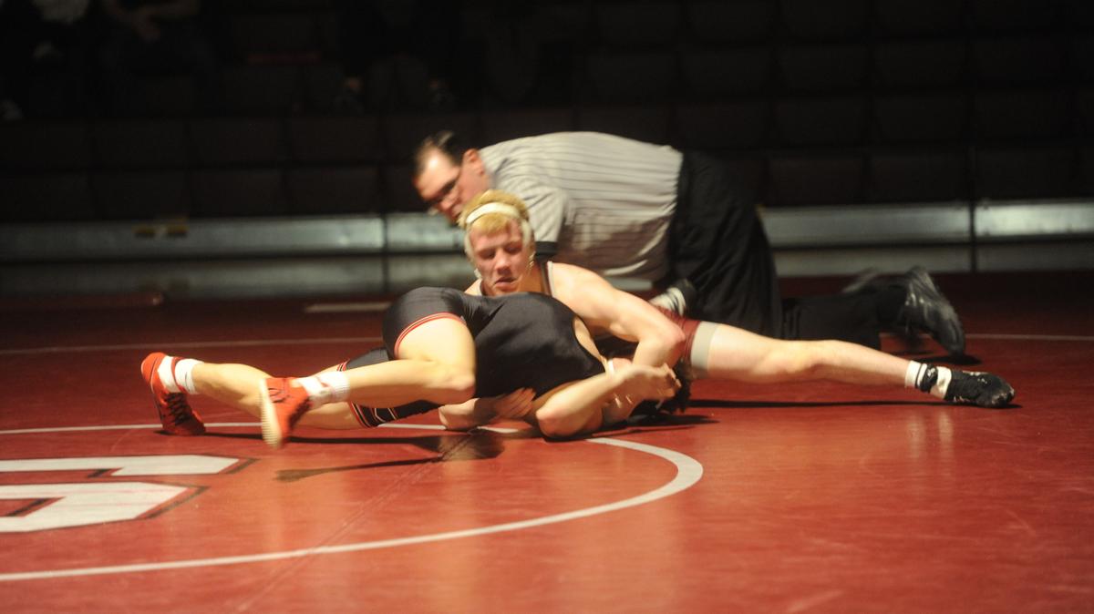State College’s Pierson Manville is one of four county wrestlers to amass 20-plus wins on the year. His 22 wins are second in the county.