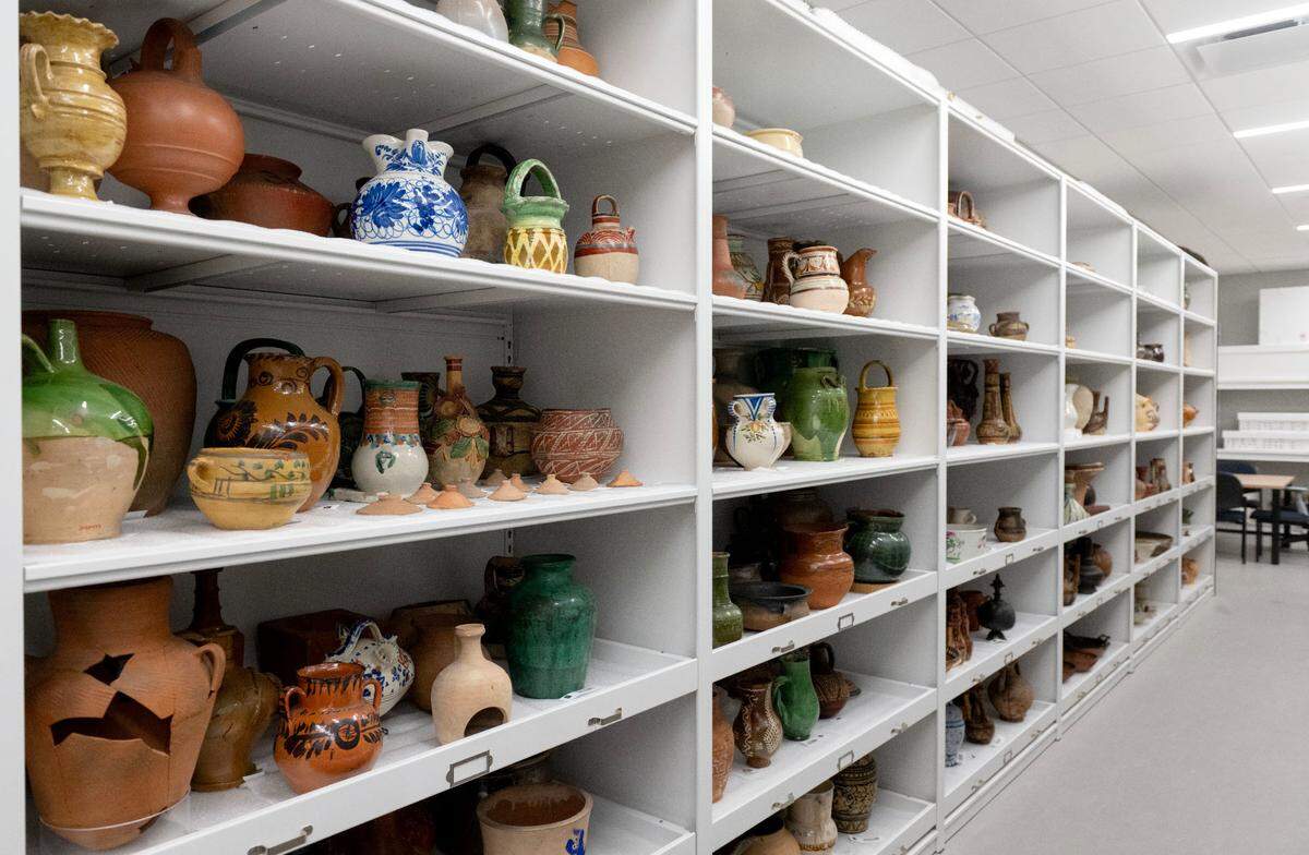 The new storage spaces for the Matson Museum of Anthropology in the Susan Welch Liberal Arts Building on Thursday, May 1, 2025.