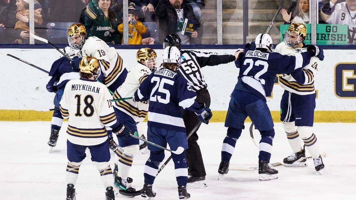 Back on track for a potential NCAA Tournament berth, Penn State men’s hockey to face Notre Dame