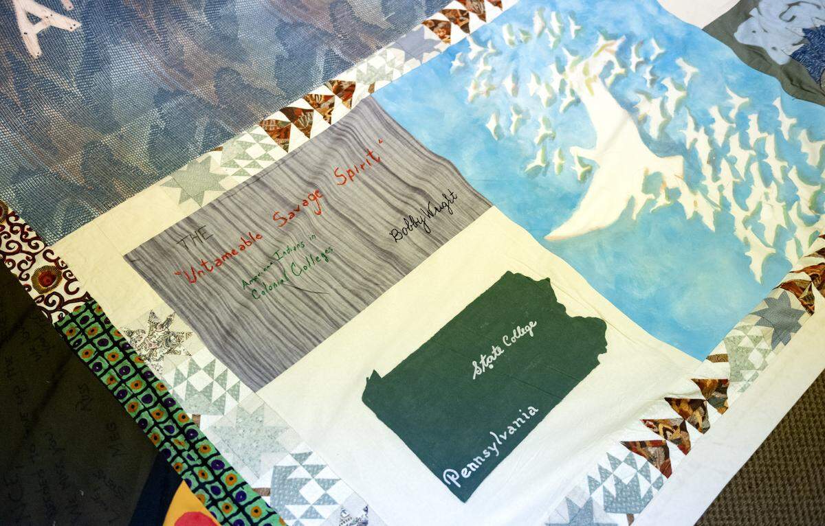 A section of the AIDS Memorial Quilt is on display at Centre LGBT+ for May and June. 