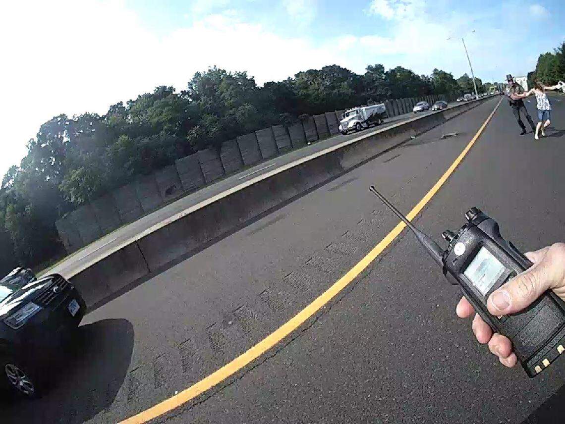 The incident happened Wednesday morning, during rush hour, the department said in a Facebook post.