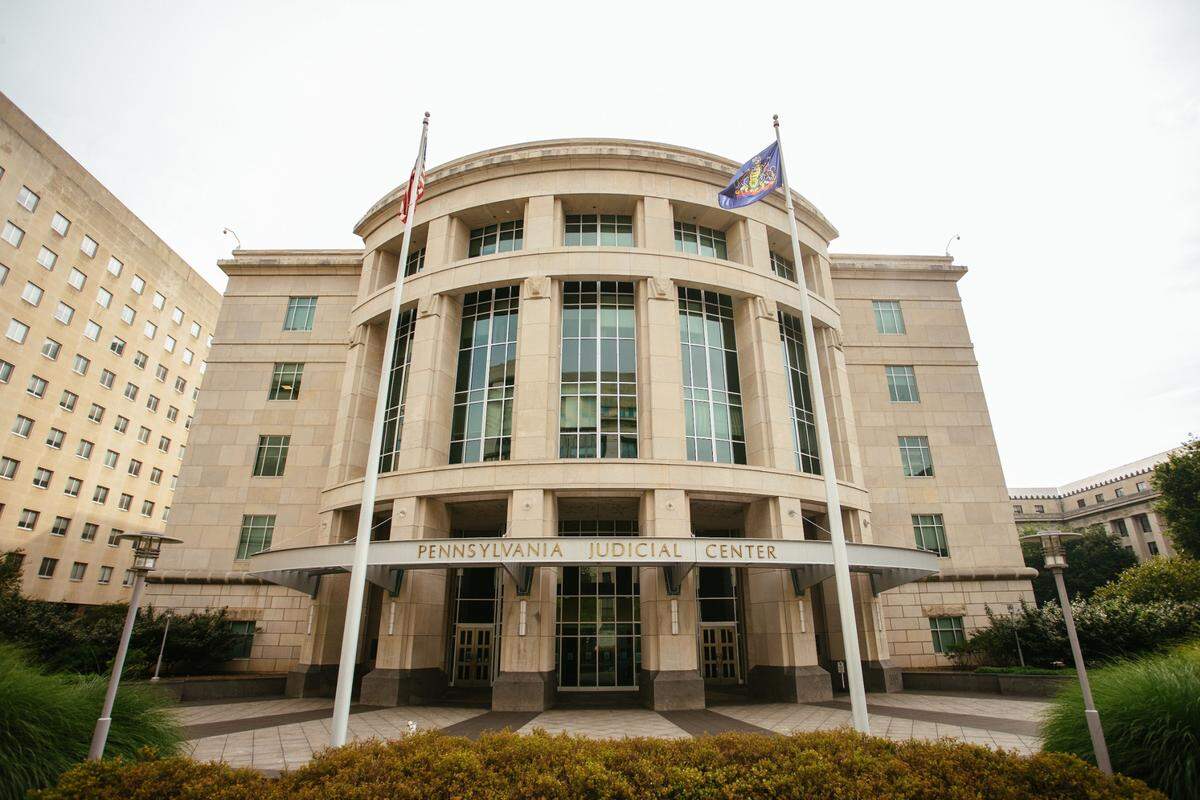 The exterior to the Pennsylvania Judicial Center.
