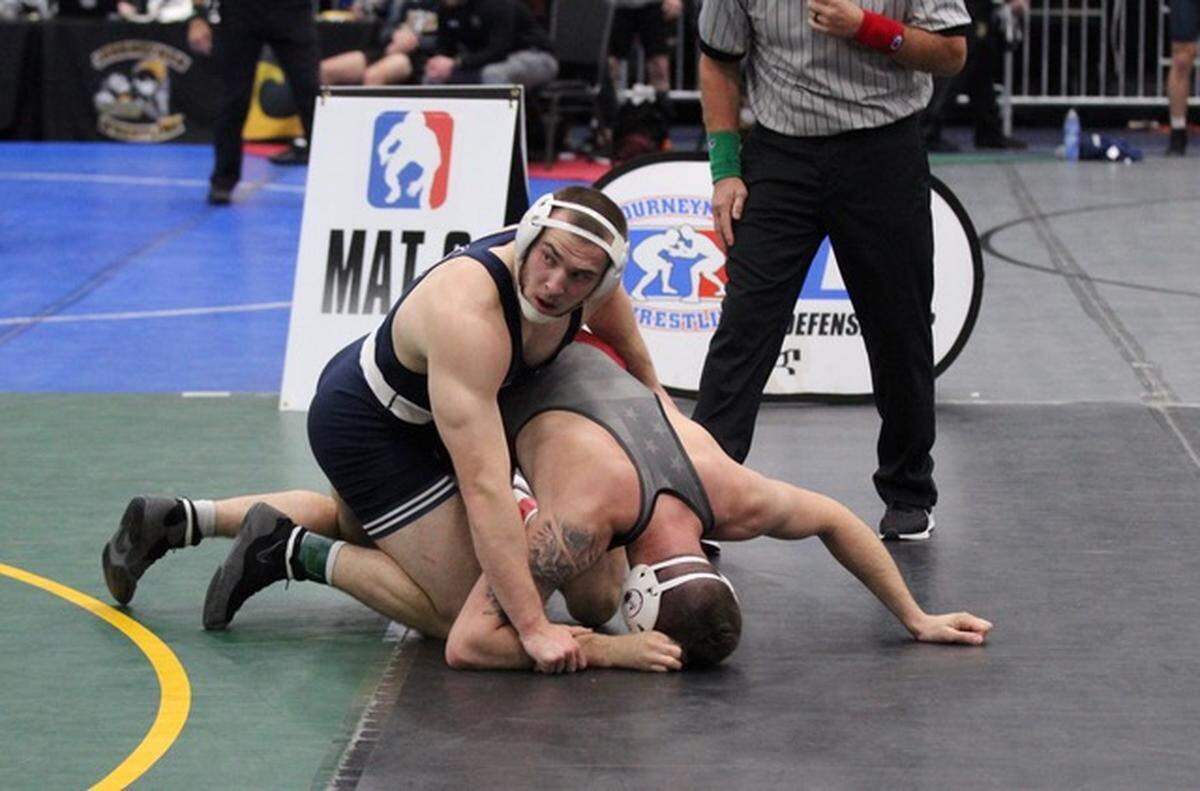Penn State sophomore Michael Beard went 3-0 on Sunday, Nov. 14, 2021, to win the “hammer” at the Journeymen Collegiate Classic at the Spooky Nook Sports Complex in Manheim.