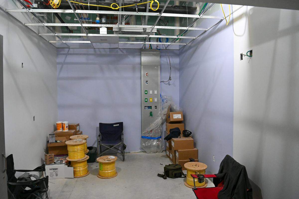 Construction work continues at Penn Highlands State College on Wednesday, Nov. 29, 2023.