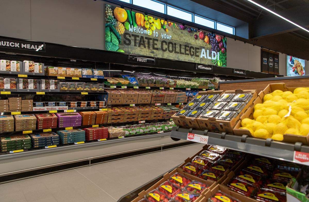 The Aldi store located along Benner Pike is pictured in this March 2022 file photo. See how the chain’s prices compare to Centre County’s other supermarkets.