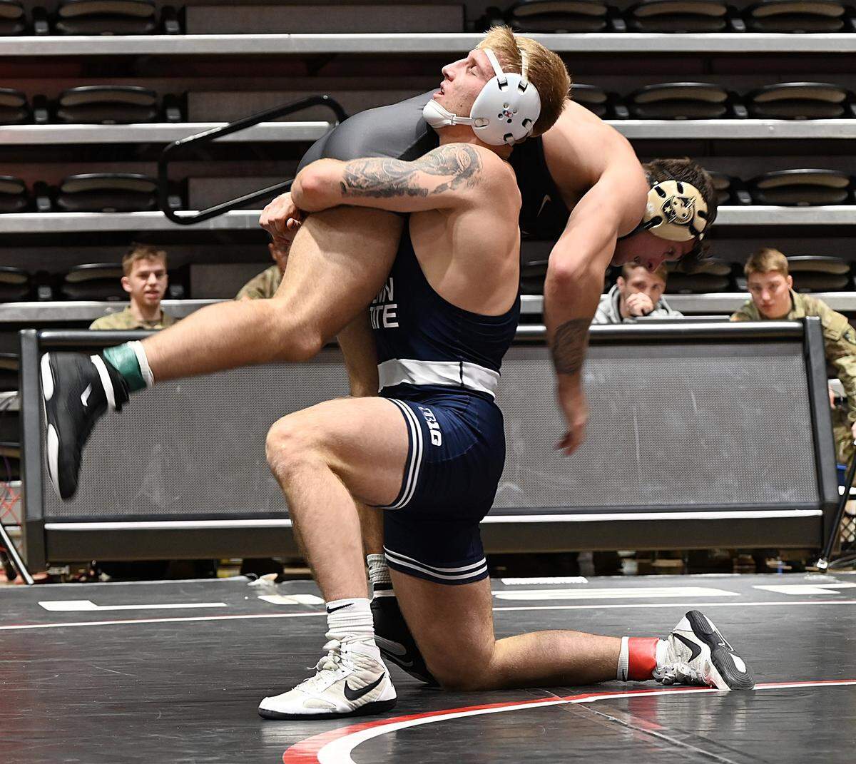 Penn State’s Josh Barr, seen here in a November 2023 photo, came up short of a U20 United World Wrestling World Championships title with a second-place finish on Sunday in Pontevedra, Spain.