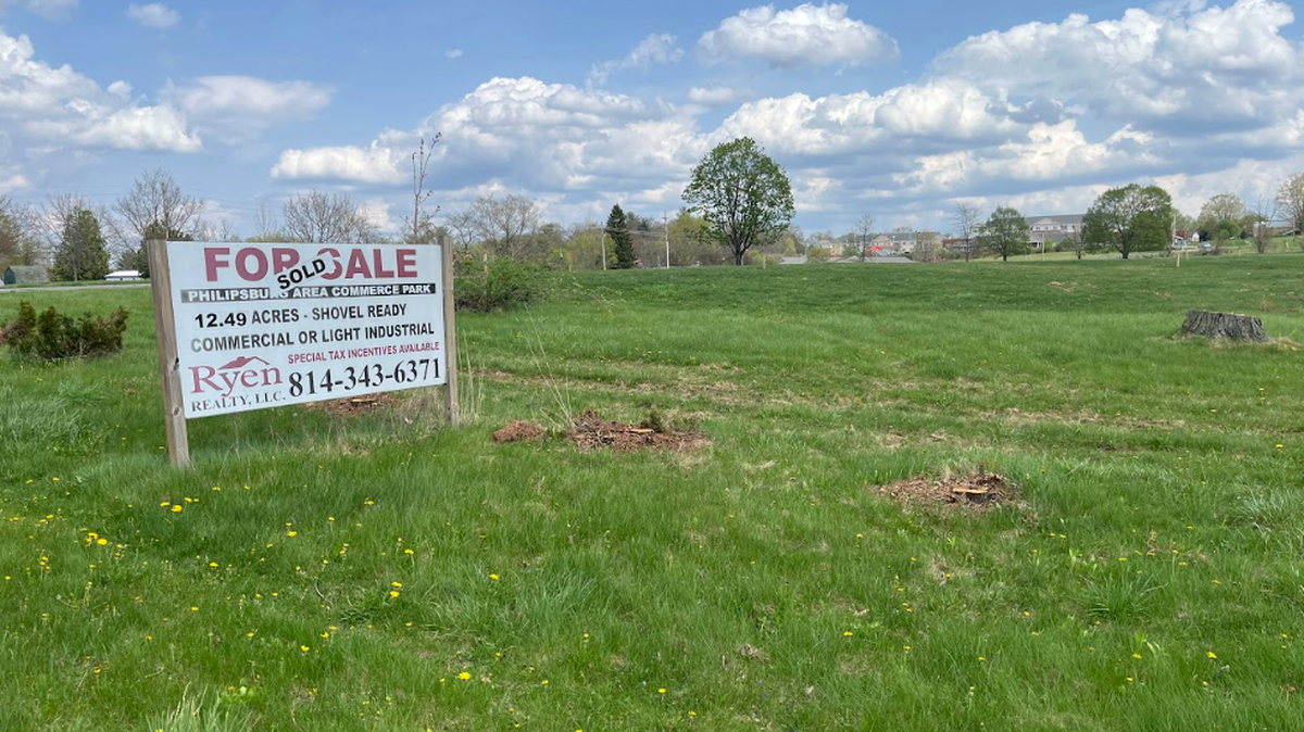 The land parcel that the Moshannon Valley Emergency Medical Services’ training facility will be build on, located at 210 Loch Lomond Road in Rush Township.