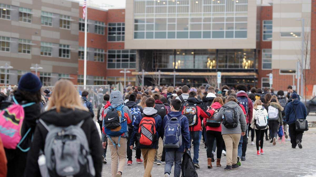 A Milroy man is faces charges for allegedly planning a coordinated school shooting at State College Area High School, which is pictured in this file photo.
