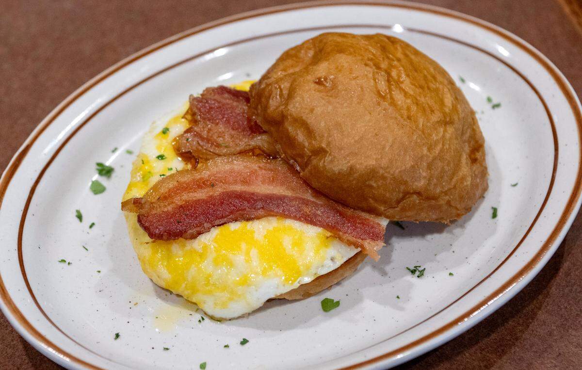 The B.O.B. sandwich is on the menu at the new Breakfast on Boal restaurant in Boalsburg.