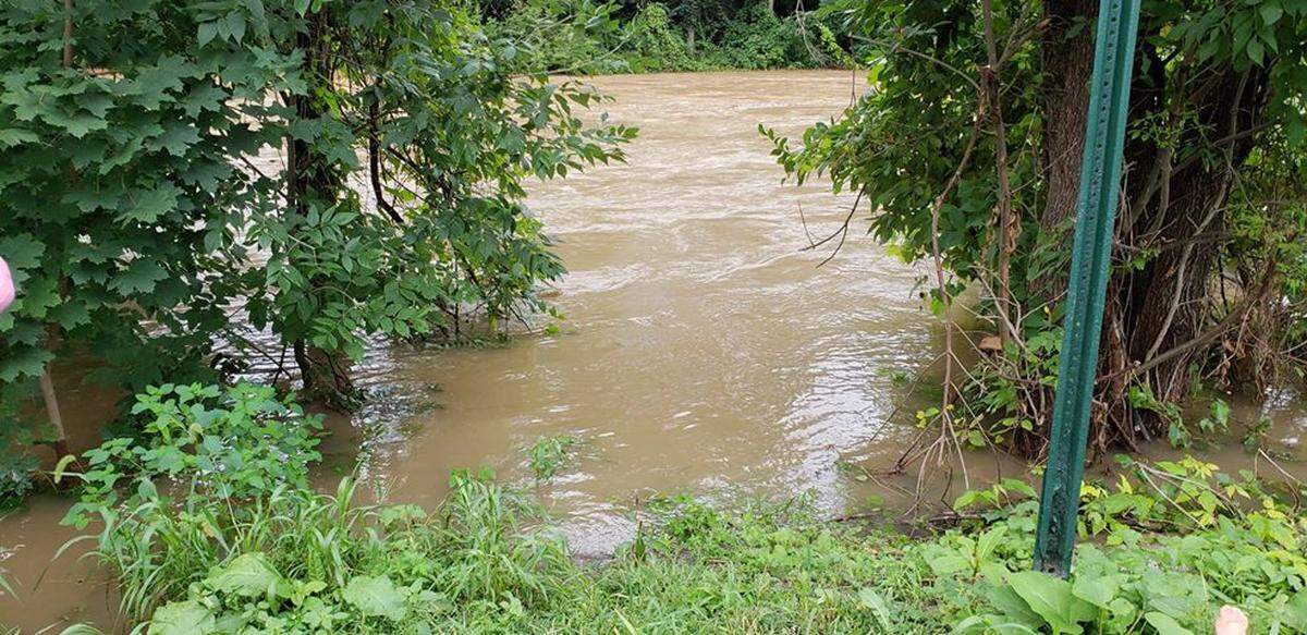 A view of Bald Eagle Creek in Milesburg on Friday.