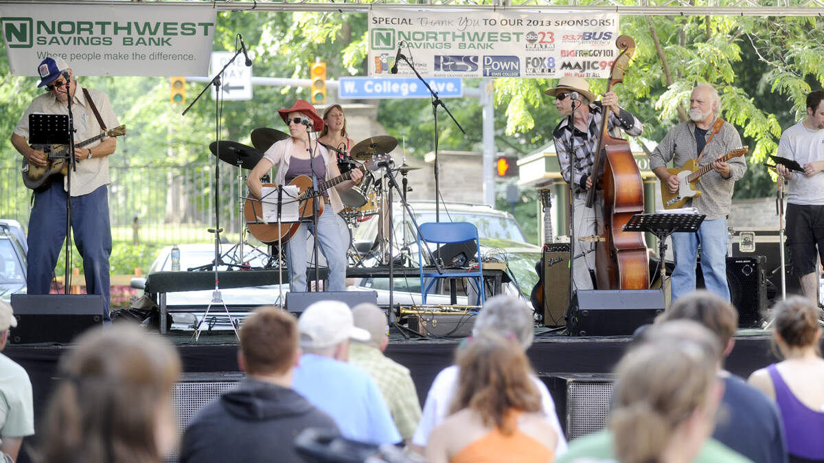 Chicken Tractor Deluxe performs on the Allen Street stage during the Summer's Best Music Fest in 2013.